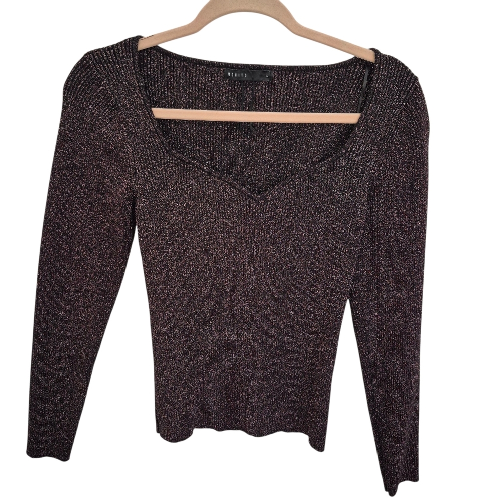 Mohito Metallic Sweetheart Top